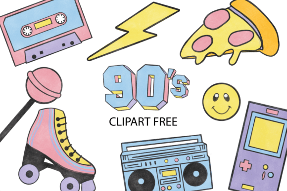 90s Clipart Free: Your Digital Passport to a Blink-and-You-Miss-It Era