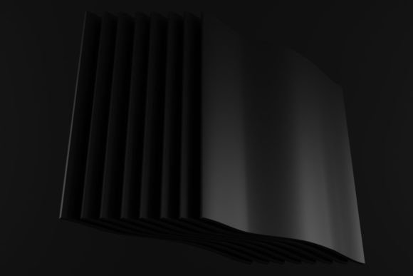 Black Shapes Composition: A Minimalist Creative Icon
