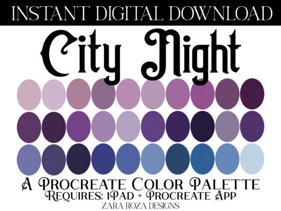 City Night Procreate Color Palette: A Versatile Tool for Digital Artistry