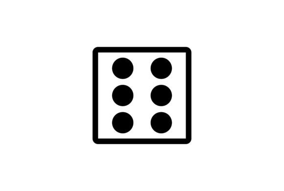 Elevate Your Projects with a Dice 6 Icon Design