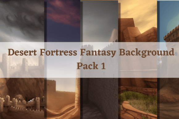 Fantasy Background Desert Fortress Pack1: An Asset Evaluation