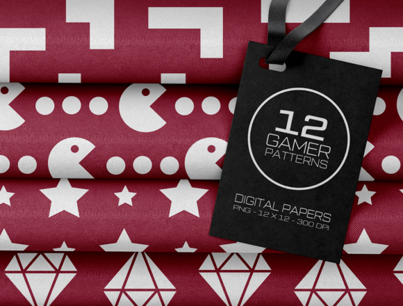 Garnet Red Gamer Digital Papers: The Professional's Creative Toolkit