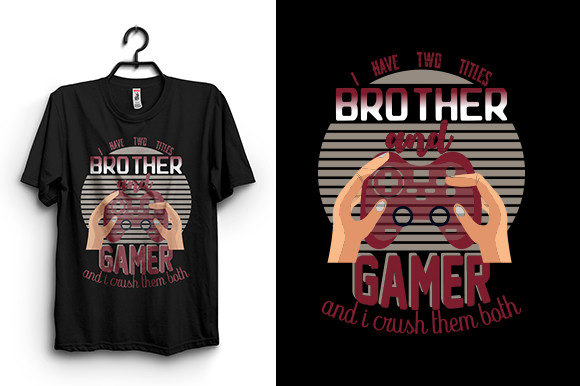 The Brother Gamer T-Shirt Design: Your High-Quality Asset for Custom Apparel
