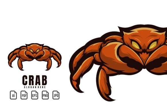 The Crab Mascot Logo Template: A Flexible Design Asset for Diverse Creative Projects