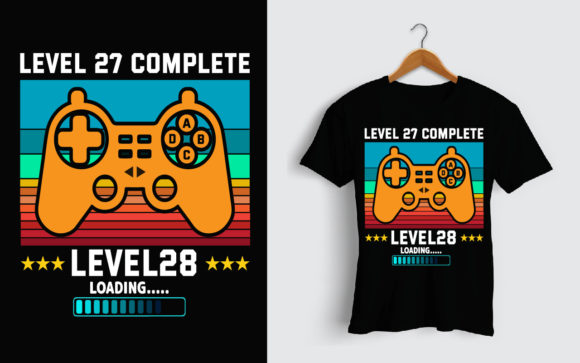The Practical Value of the Level 27 Gamer Birthday T-Shirt Design