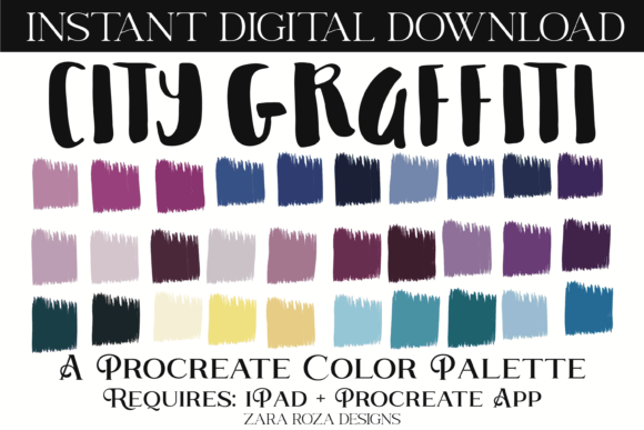 Understanding the City Graffiti Procreate Color Palette: A Tool for Urban Digital Expression