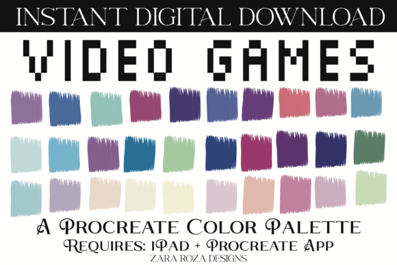 Video Games Procreate Color Palette: A Digital Artist's Tool